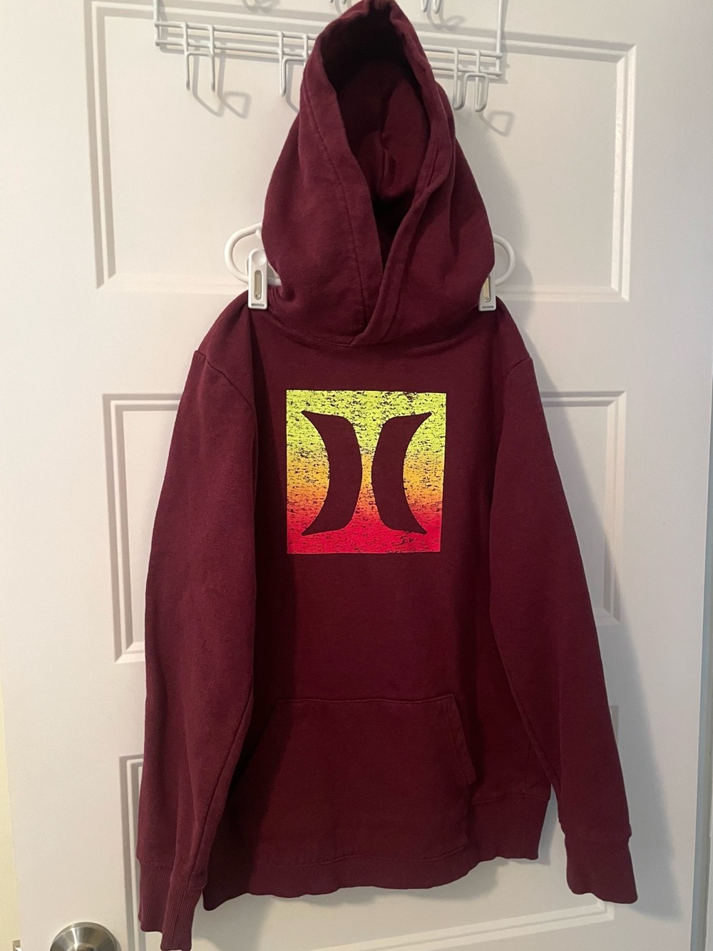 Hurley Maroon Hoodie Youth Boys 14/16